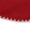 NorthLight 34317227 26 in. Cardinal Shell Stitching Mini Christmas Tree Skirt, Red &#x26; White